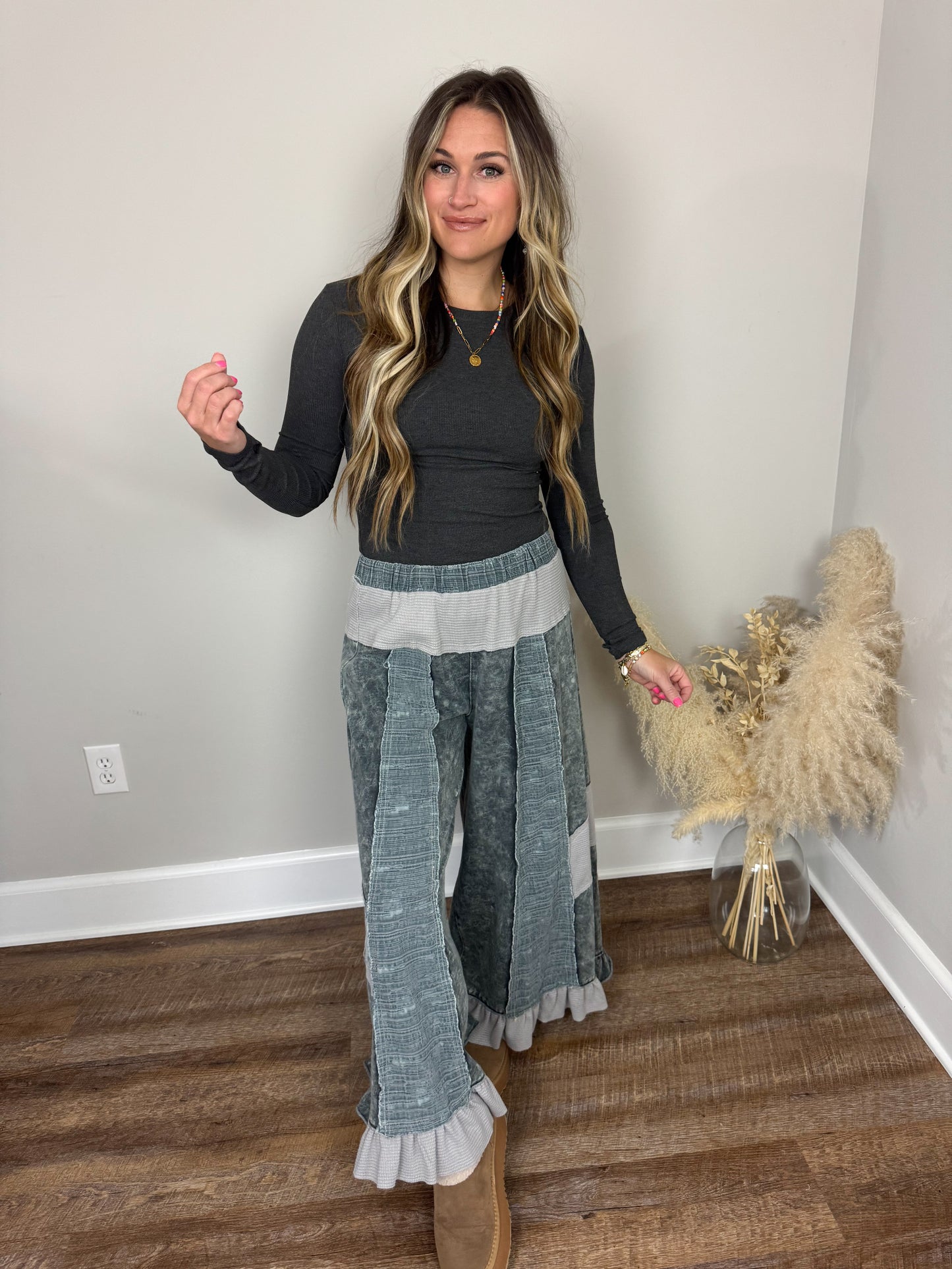 Clark High Neck Long Sleeve | Heathered Charcoal