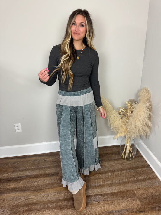 Clark High Neck Long Sleeve | Heathered Charcoal