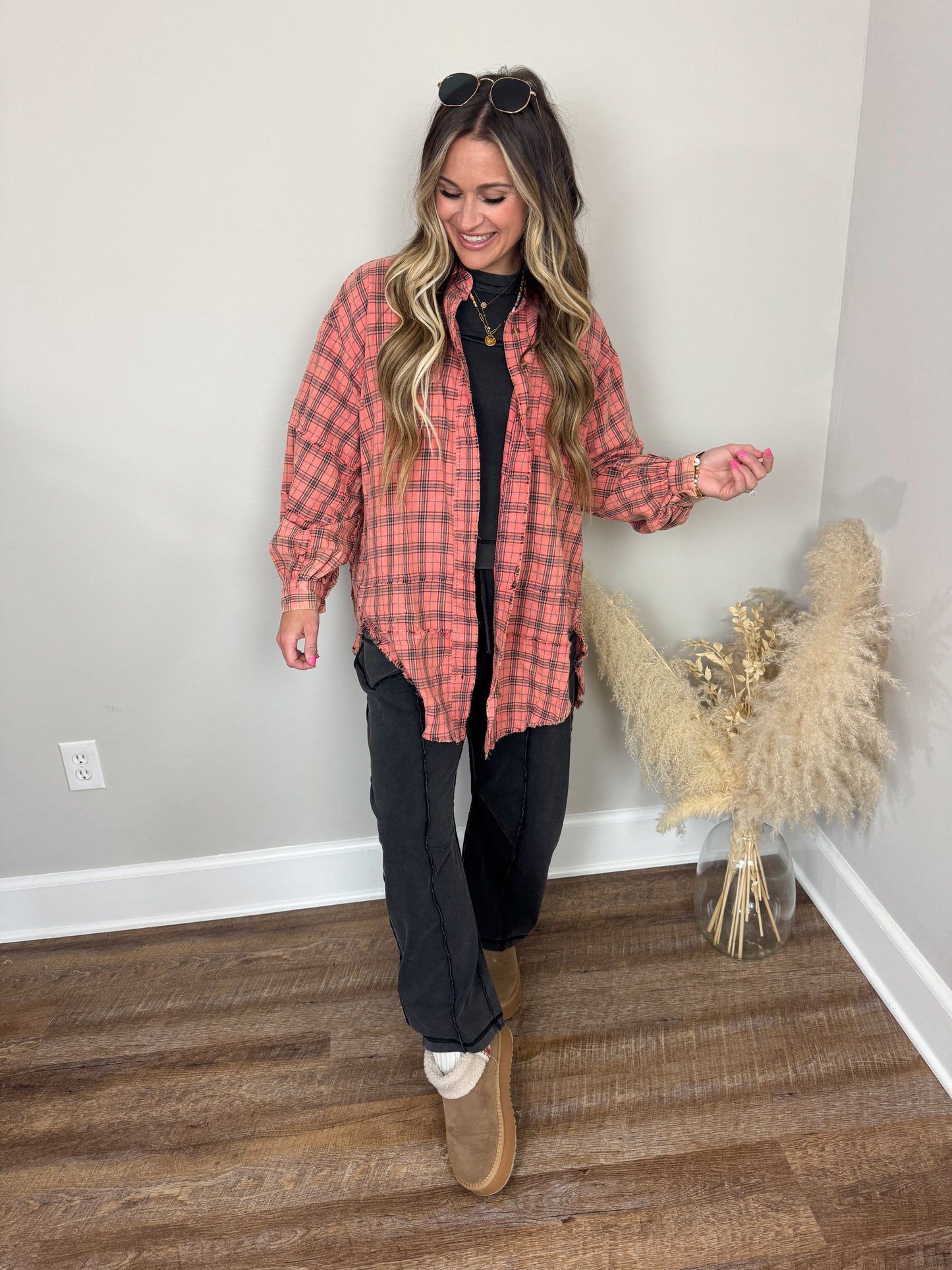 Fireside Plaid Flannel | Coral