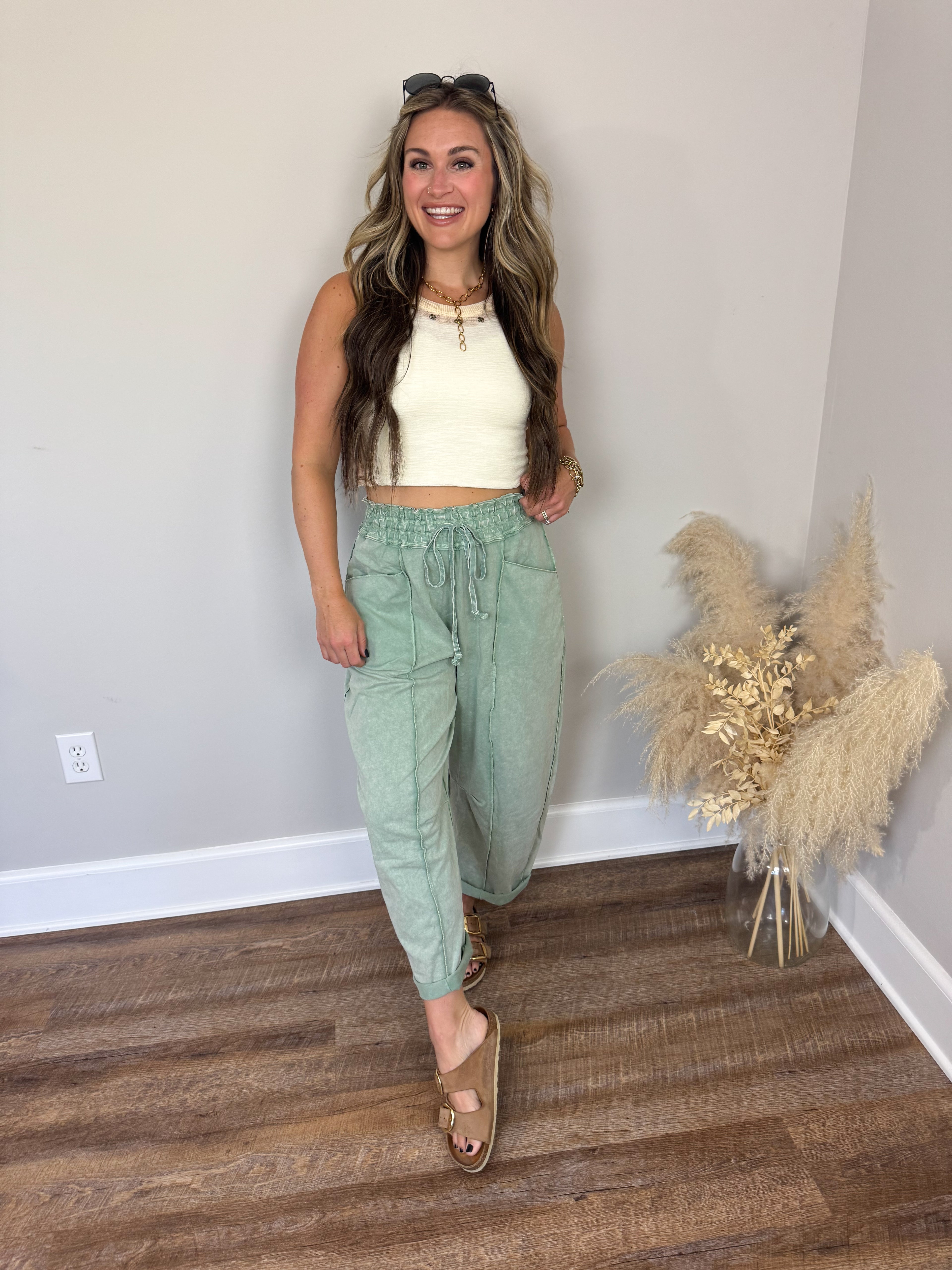 Chasing Sunshine Pants | Jade