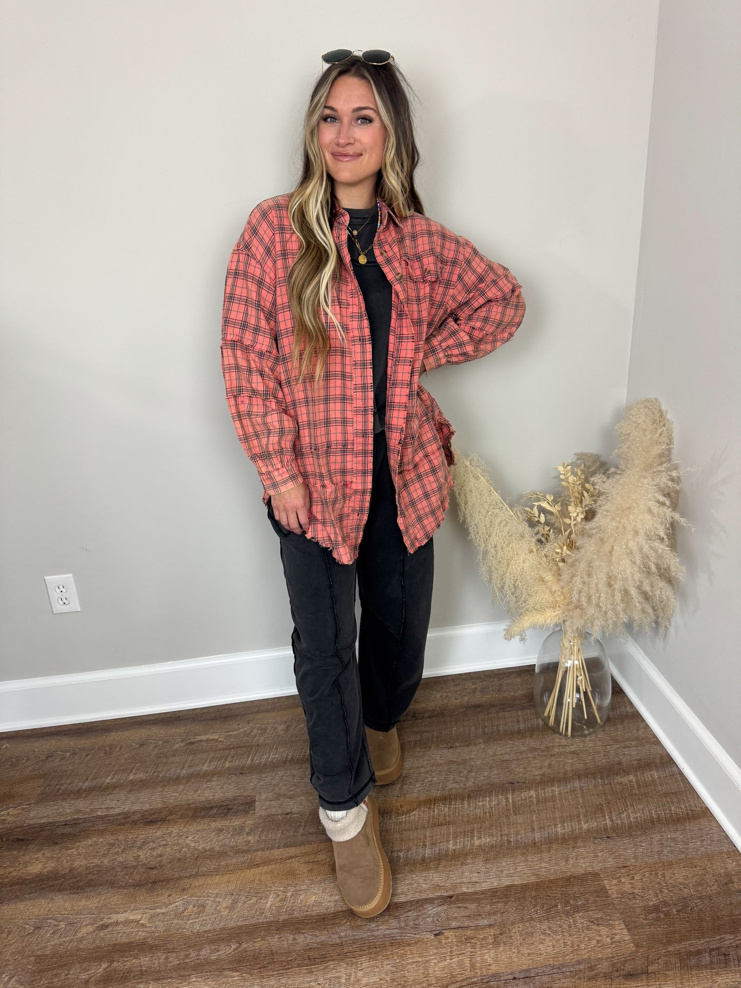 Fireside Plaid Flannel | Coral