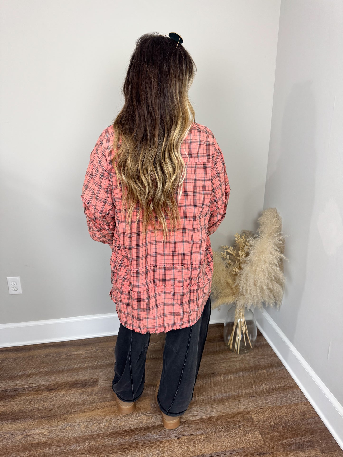 Fireside Plaid Flannel | Coral