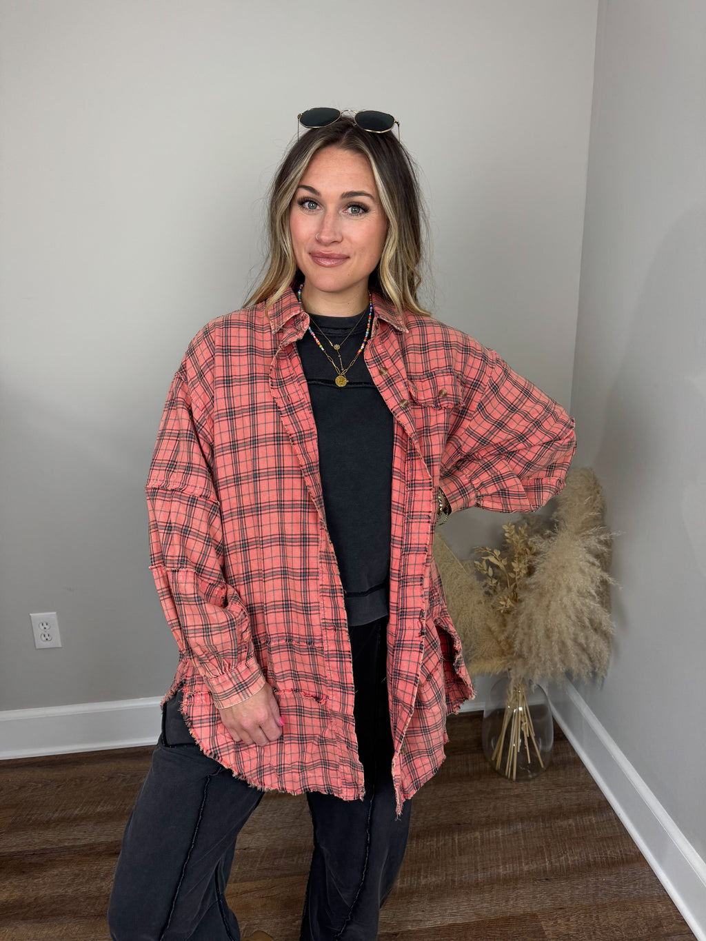 Fireside Plaid Flannel | Coral