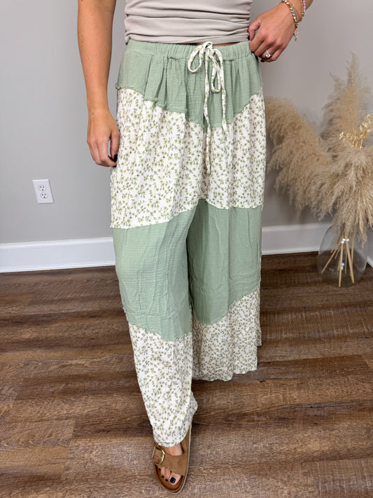 Afterglow Gauze Pants | Sage