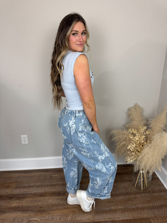 Mayci Floral Jeans