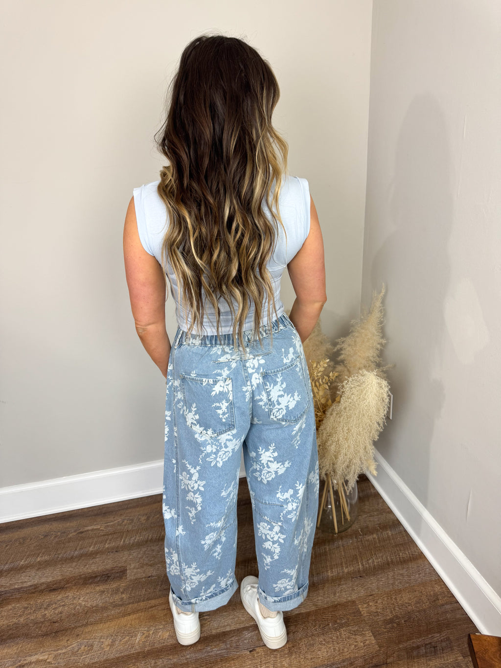 Mayci Floral Jeans