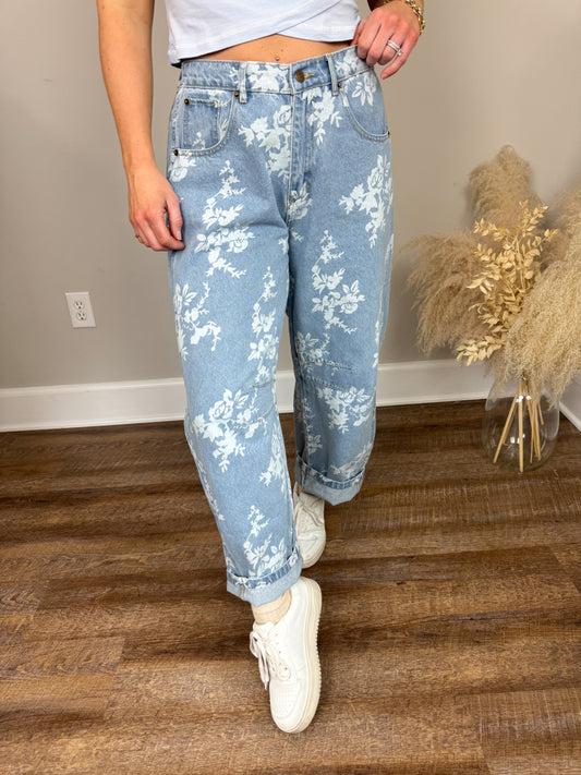 Mayci Floral Jeans