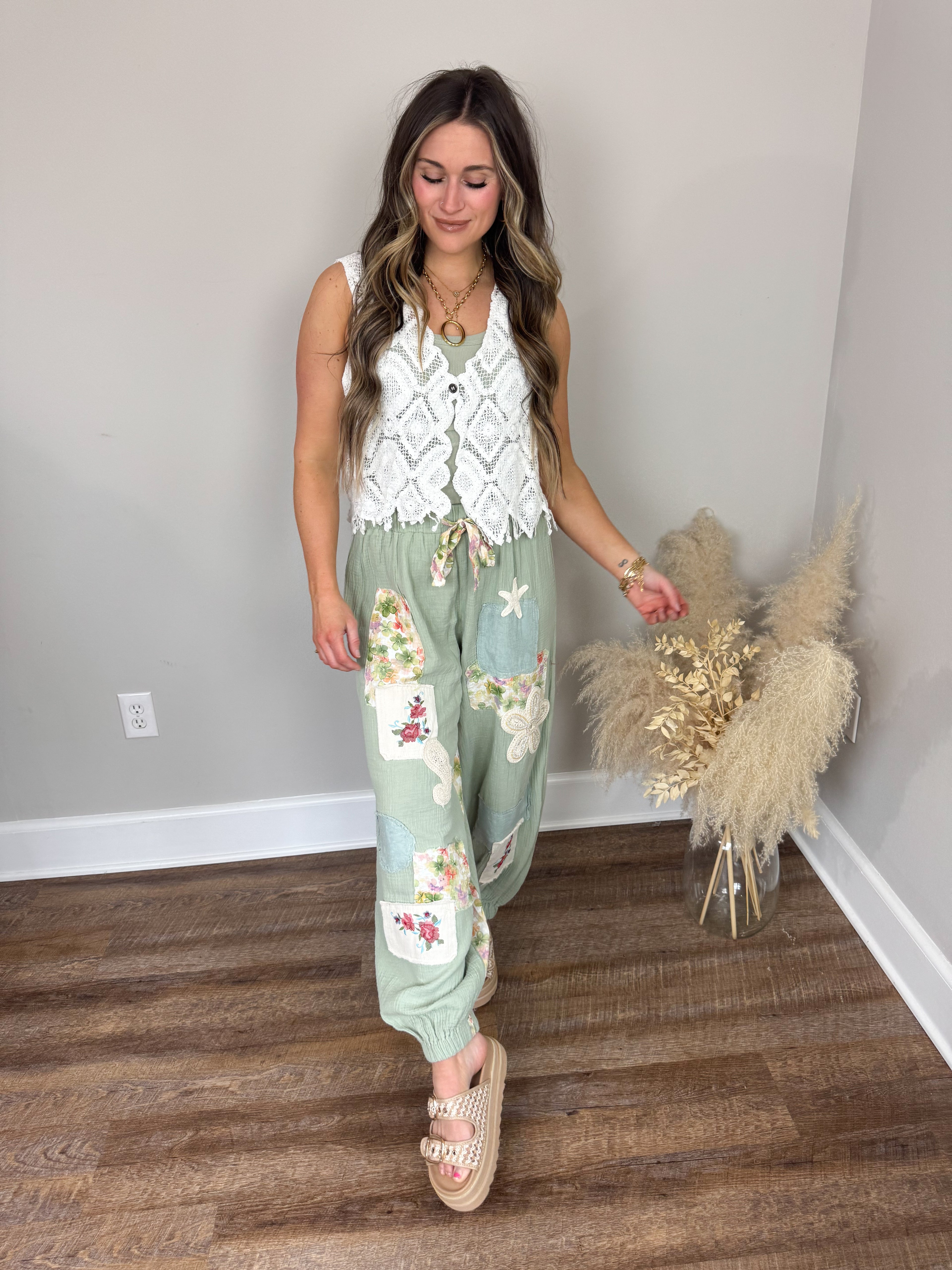 Fate Gauze Joggers | Matcha