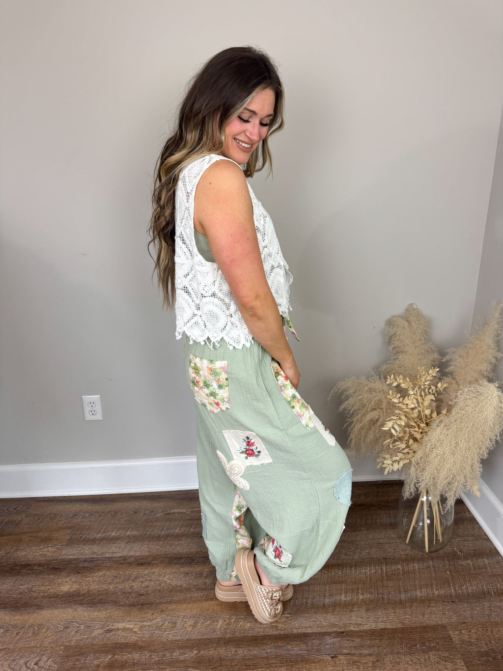 Fate Gauze Joggers | Matcha