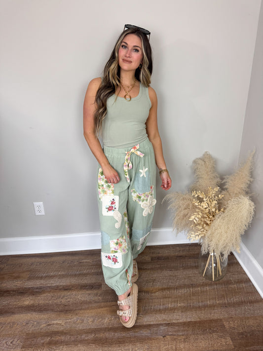 Clark Scoop Tank Top | Sage