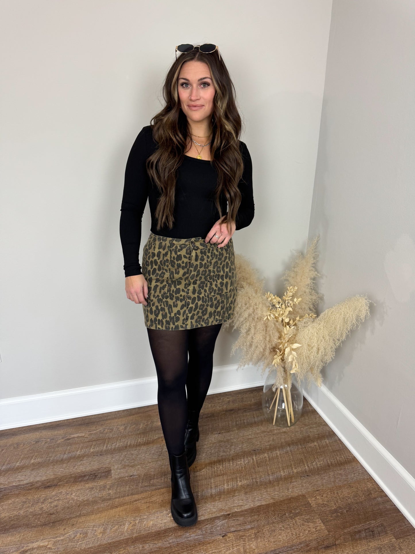 Northern Attitude Leopard Skirt