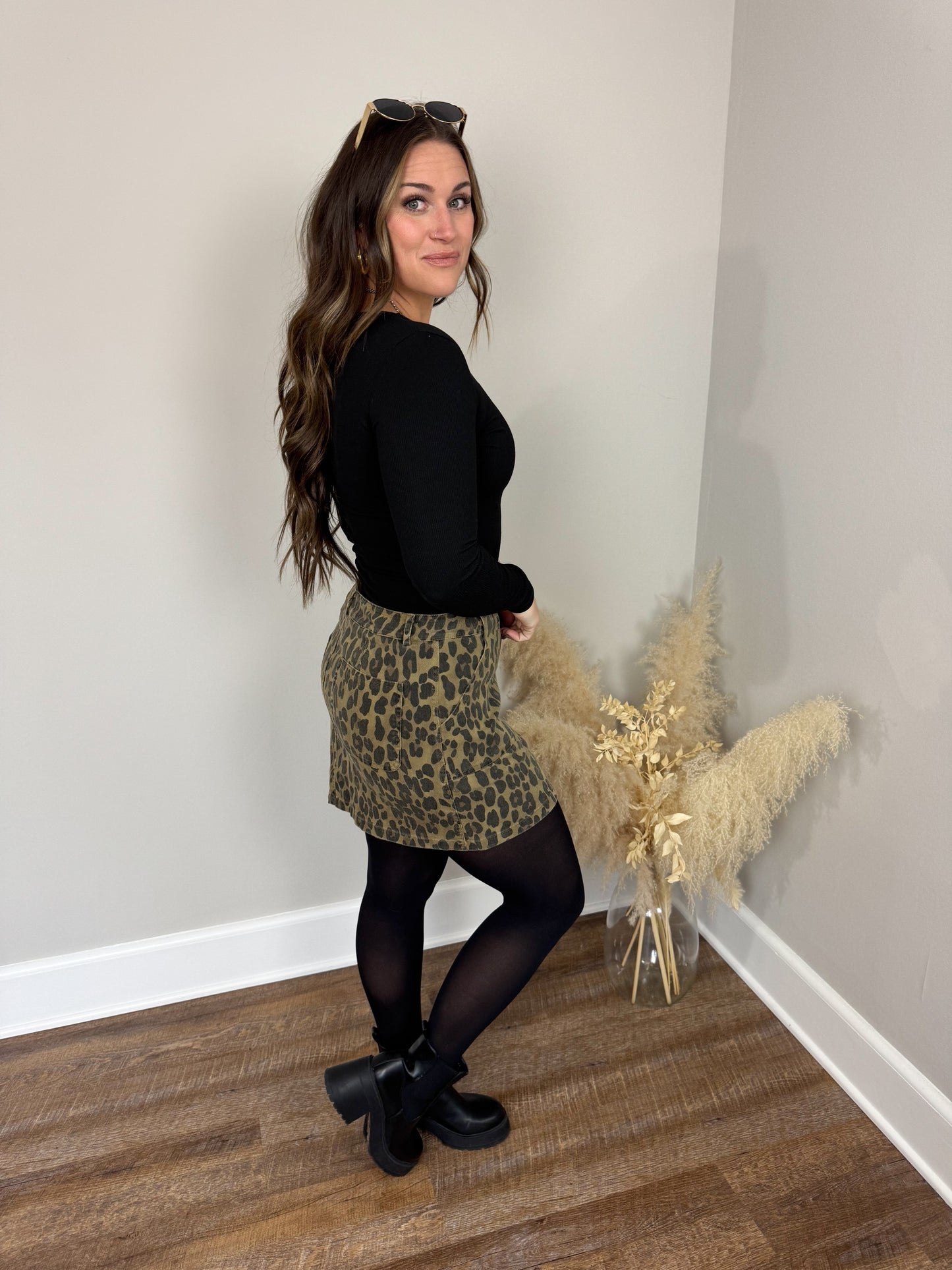 Northern Attitude Leopard Skirt