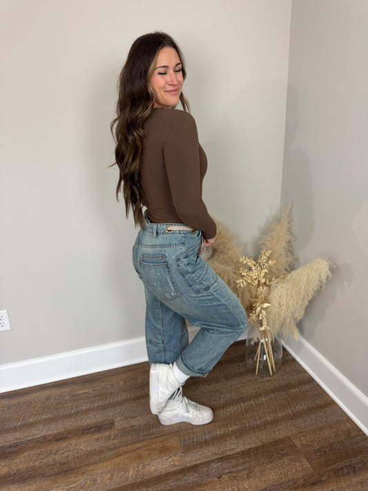 Peyton Braided Denim Pant