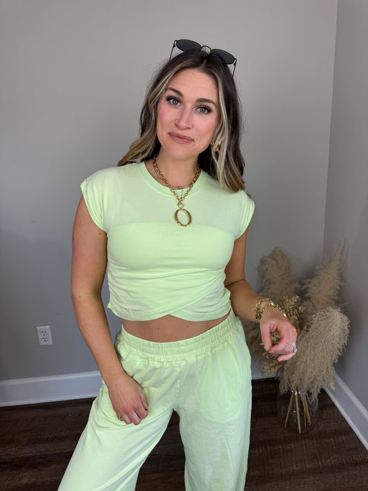 Maxwell Crossover Top | Mint