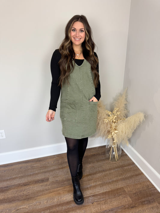 Lance Denim Dress | Olive