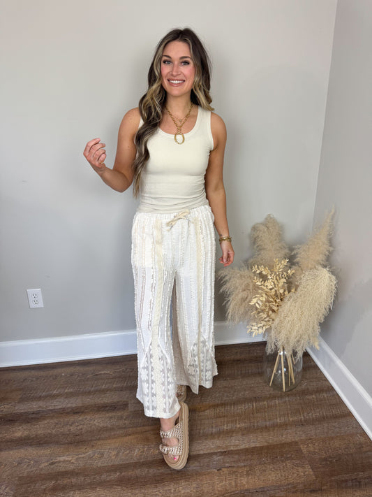 Clark Scoop Tank Top | Bone