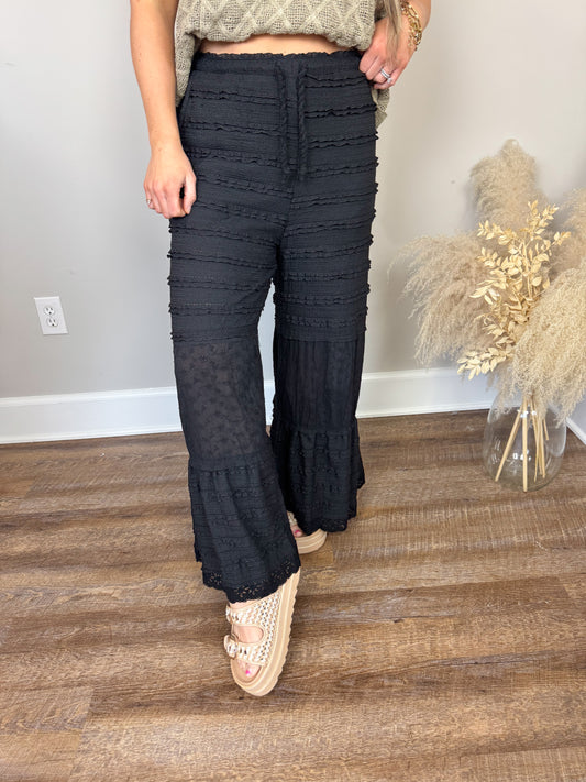Portugal Lace Pants | Black