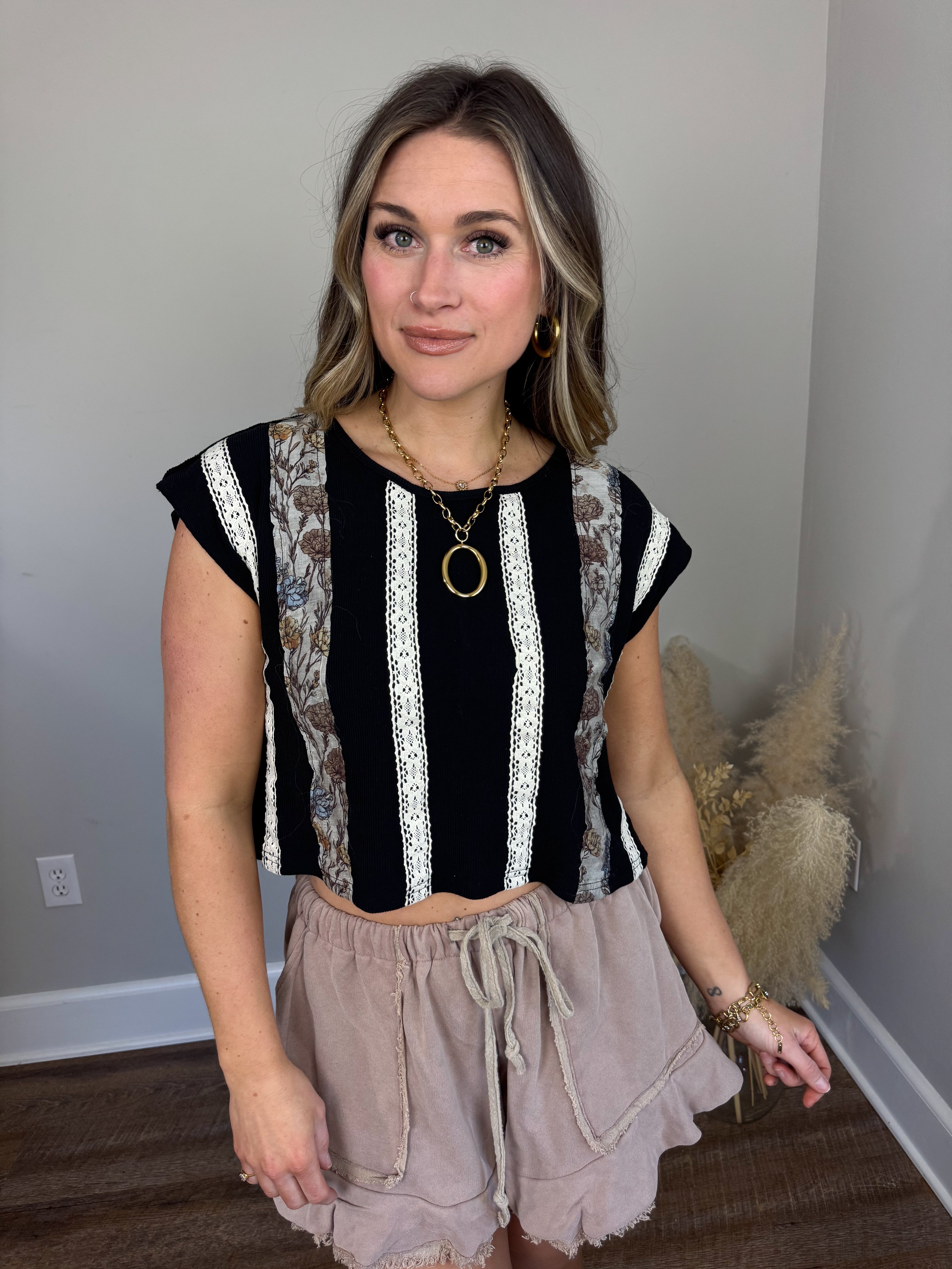 Austin Ribbed Top | Black