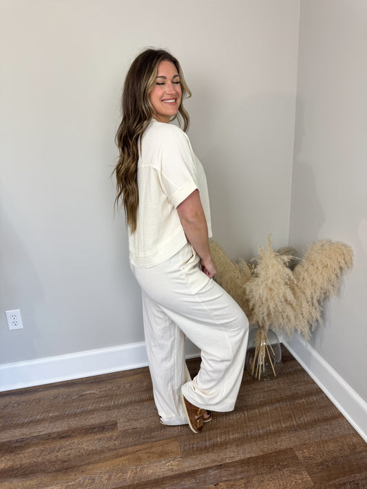 Getting Ready Textured Pants