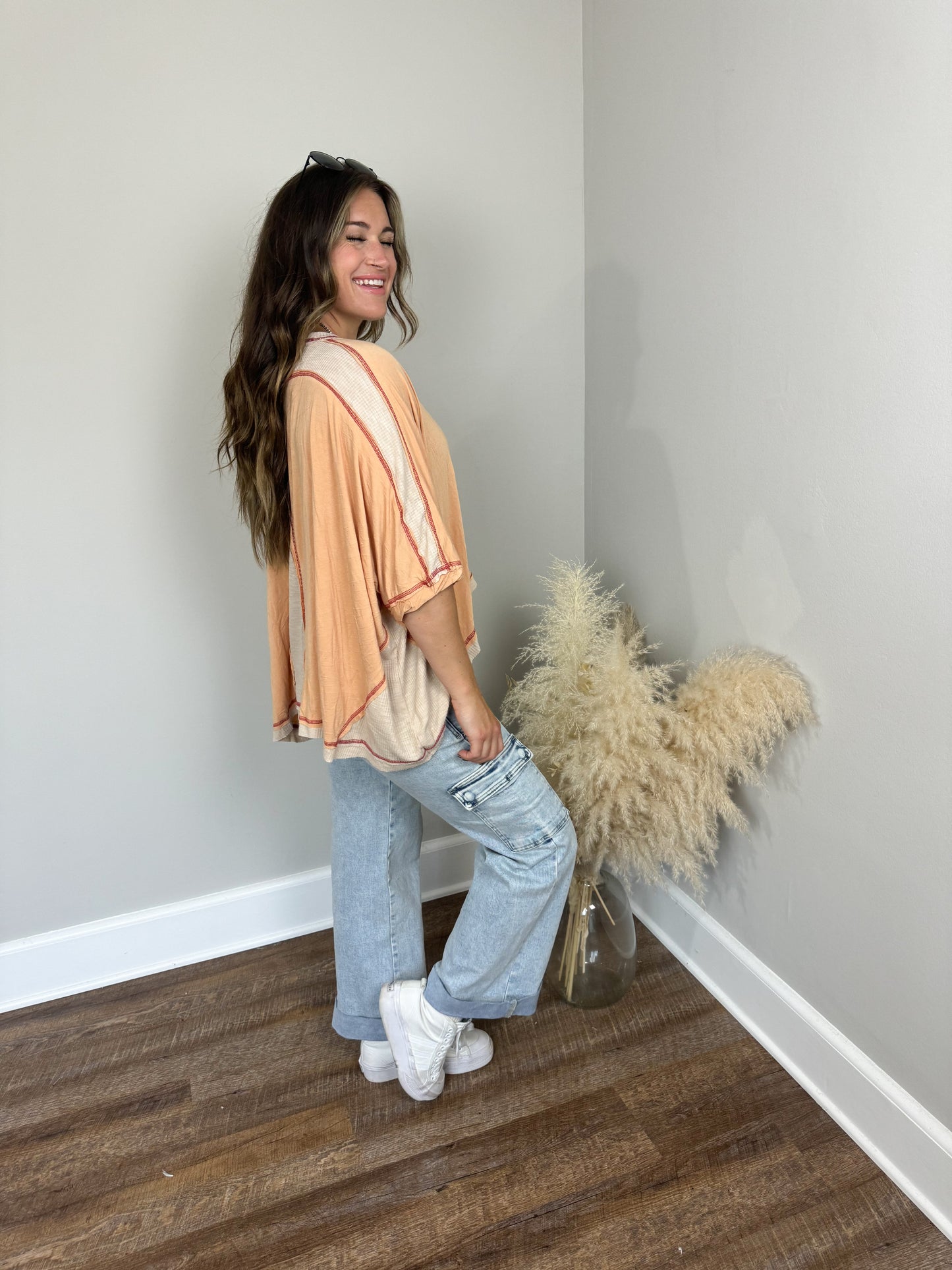 Jersey Oversized Top