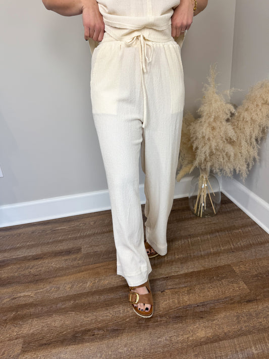 Getting Ready Textured Pants