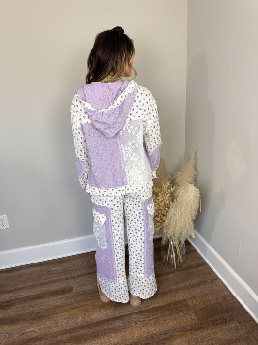 Kyla Floral Top | Lavender