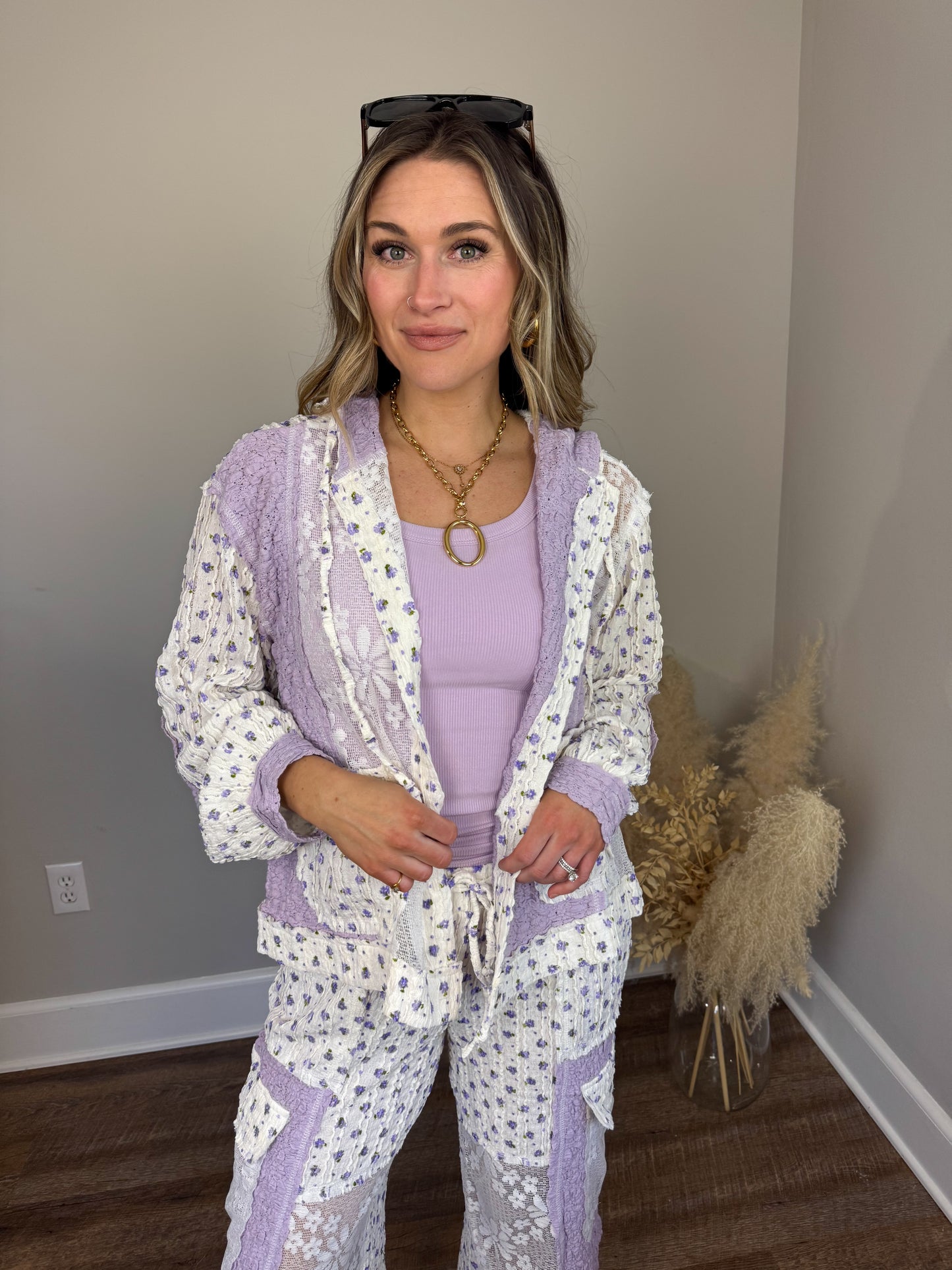 Kyla Floral Top | Lavender