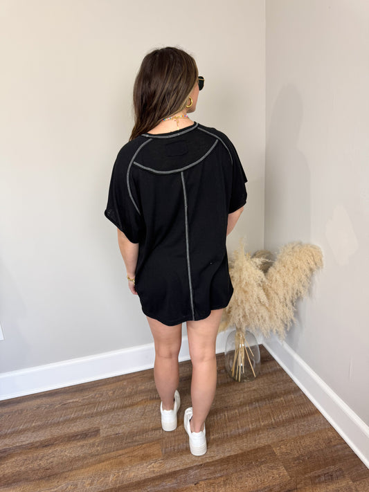 Bismarck Oversized T-Shirt | Black