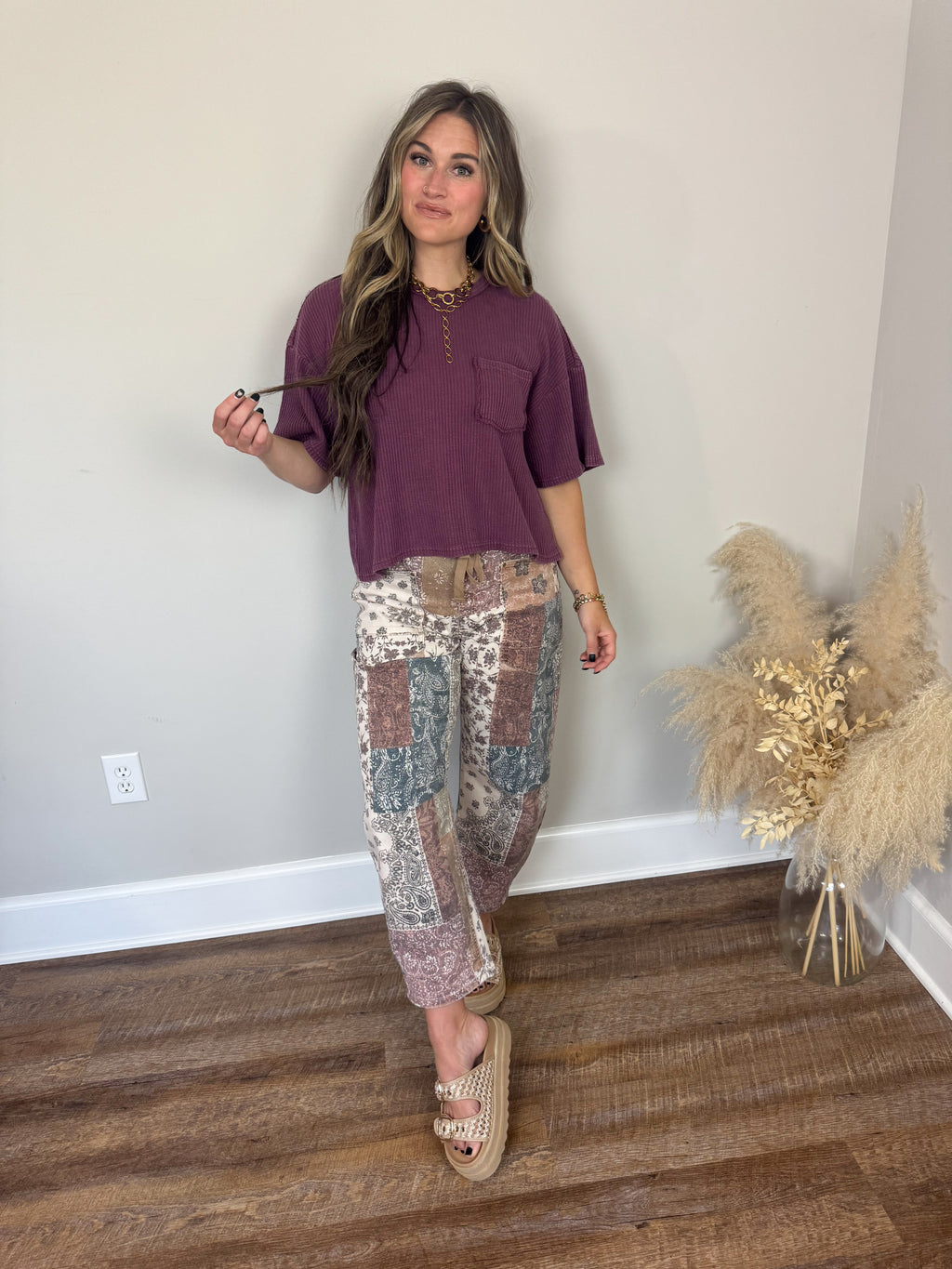 Open Road Thermal Top | Dark Cherry