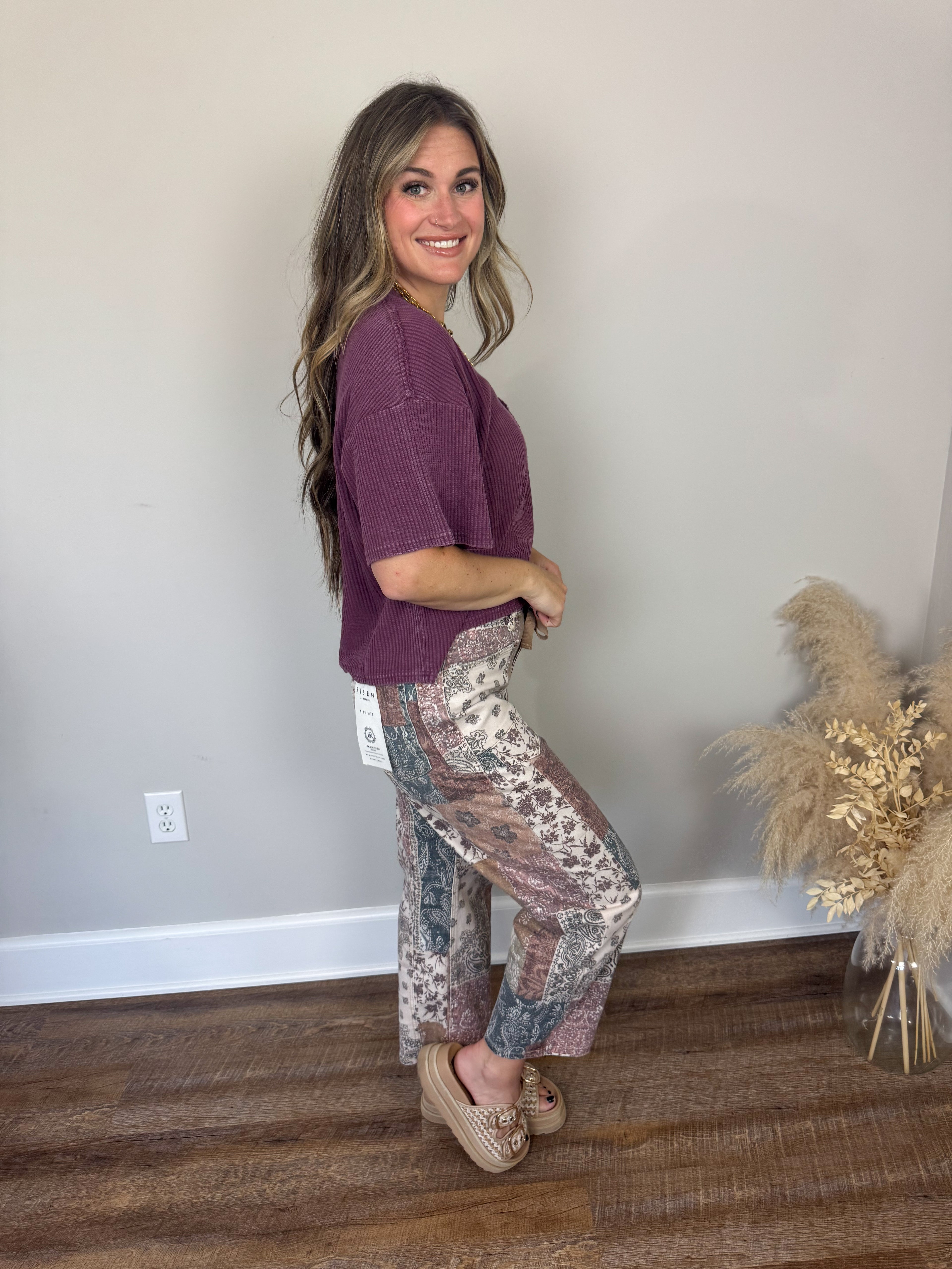 Open Road Thermal Top | Dark Cherry