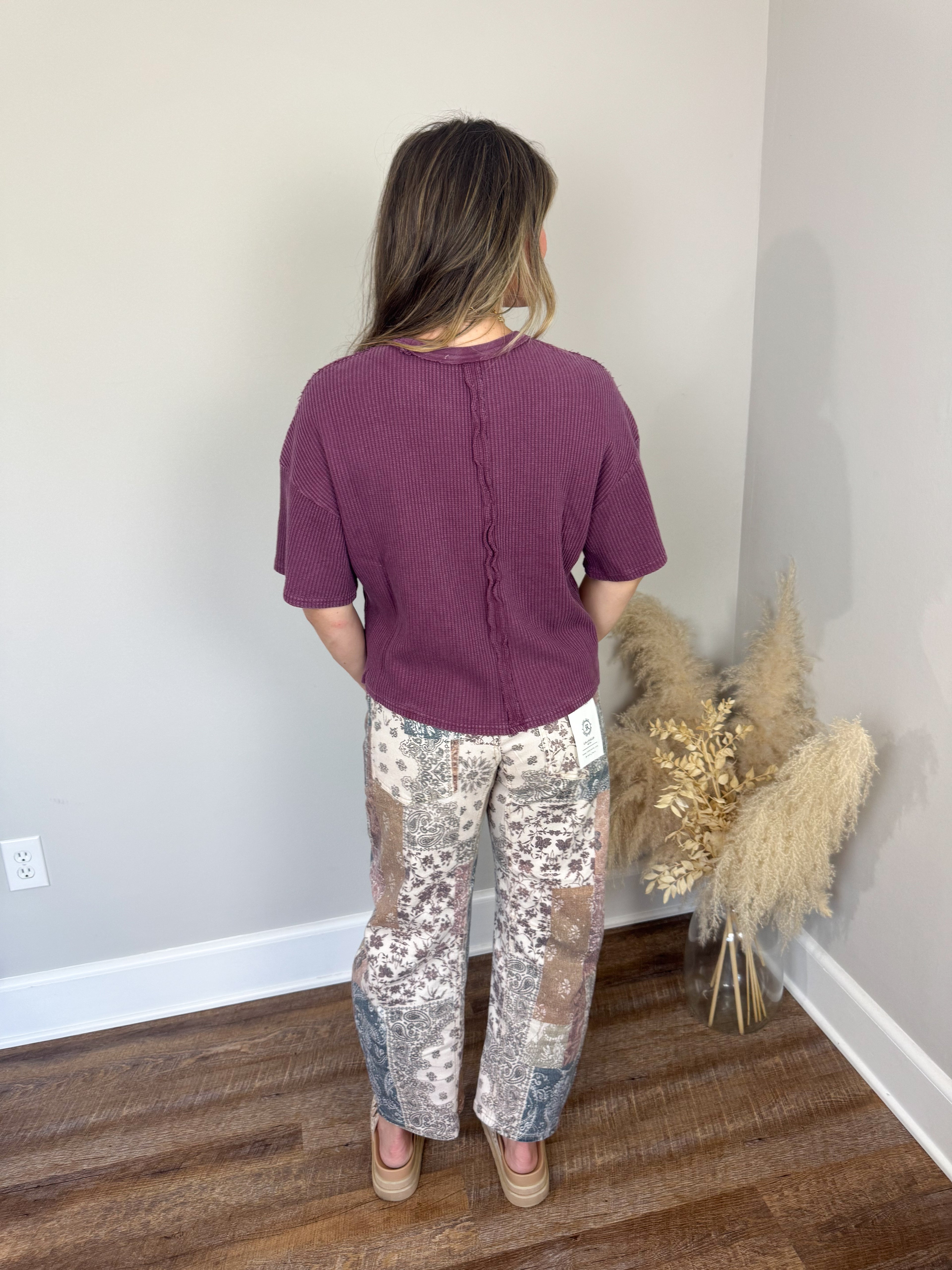 Open Road Thermal Top | Dark Cherry