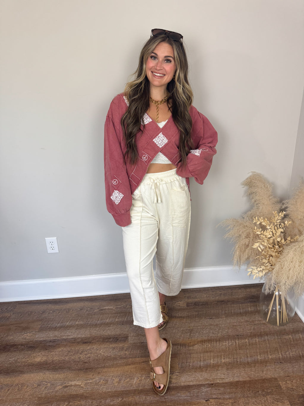 Twenty Five Barrel Pants | Ecru