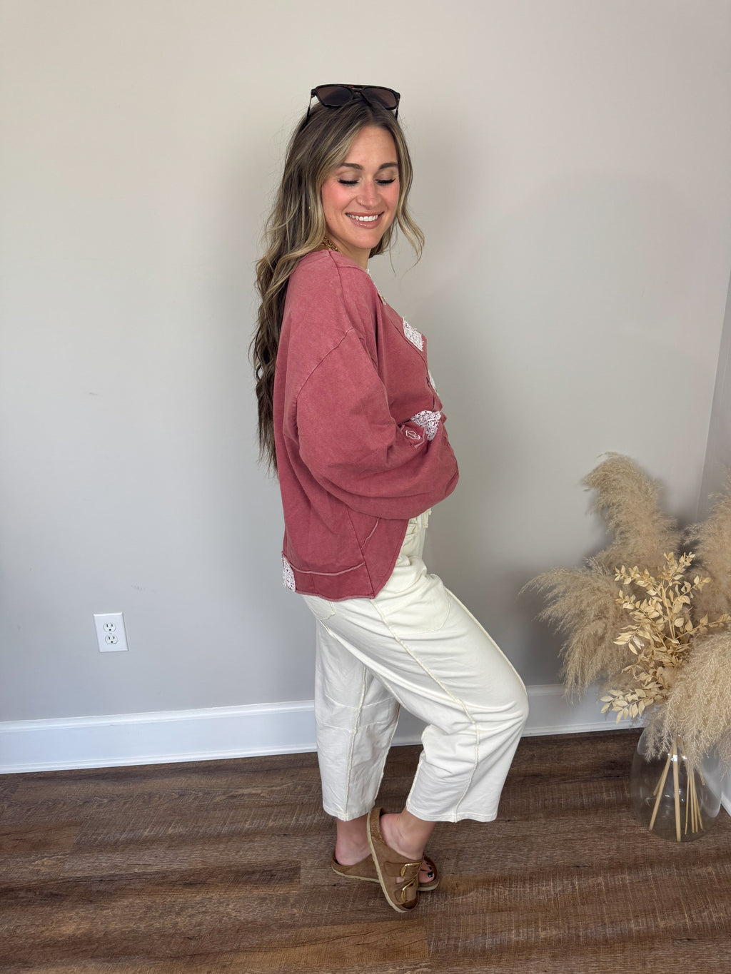 Twenty Five Barrel Pants | Ecru