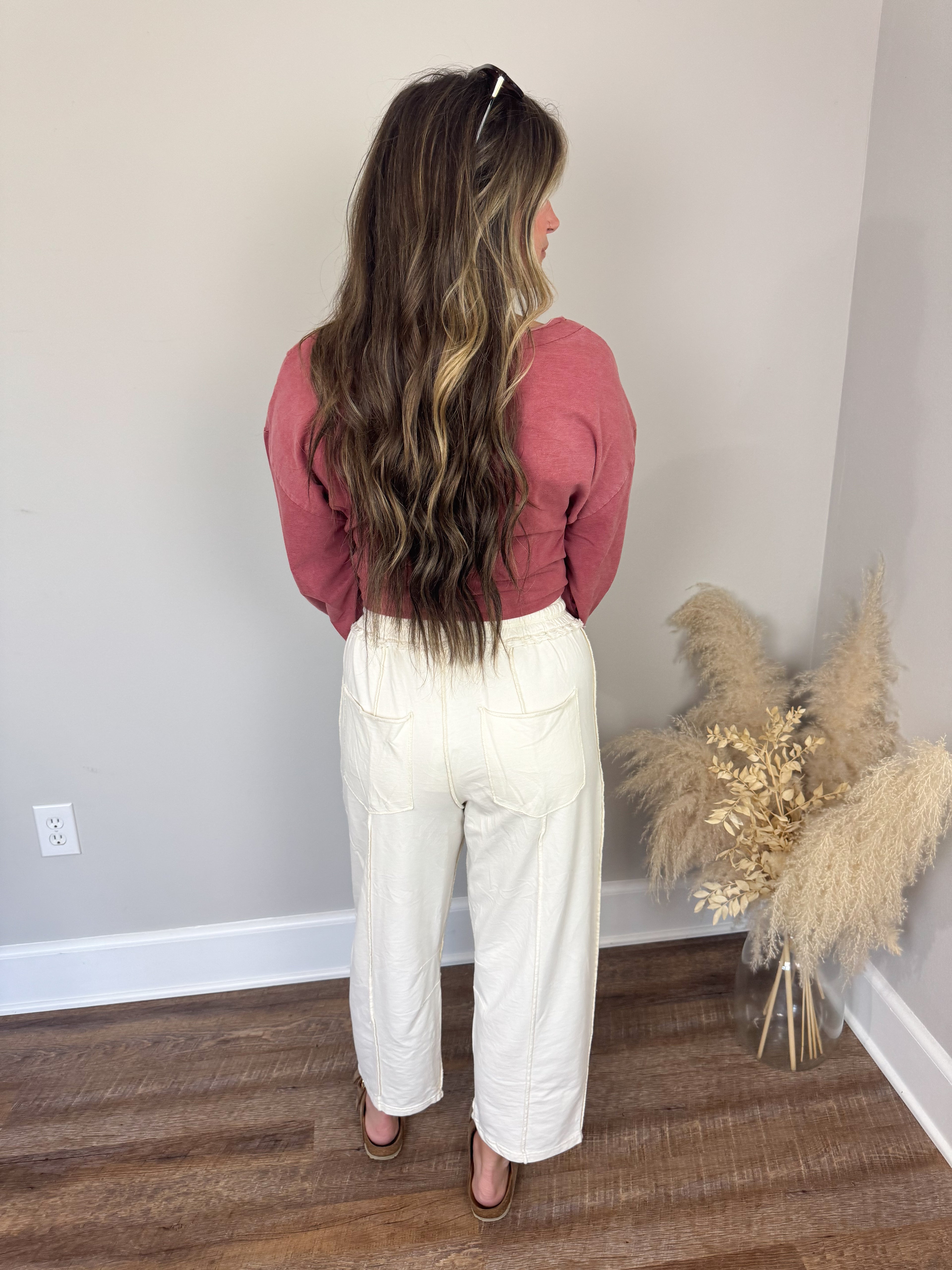 Twenty Five Barrel Pants | Ecru