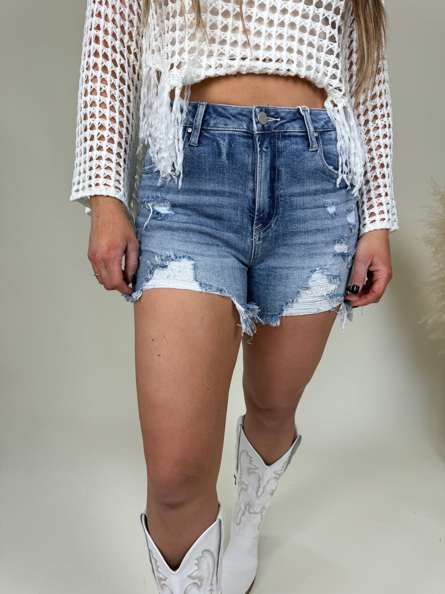 Risen Distressed Shorts