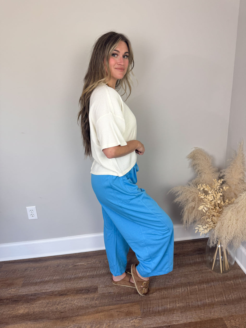 Noah Barrel Sweatpants | Aqua