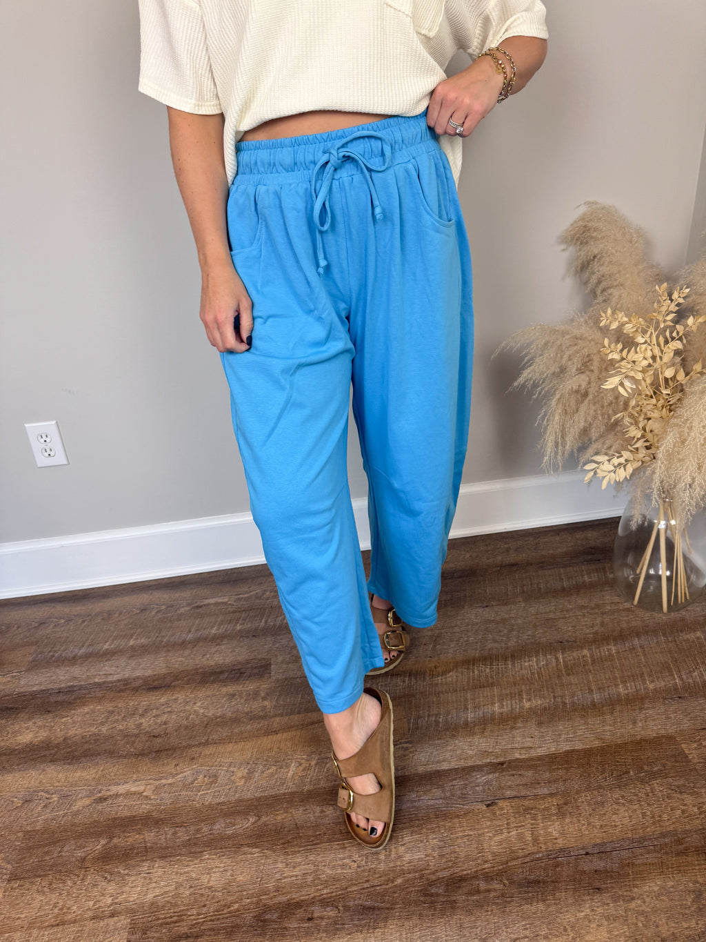 Noah Barrel Sweatpants | Aqua