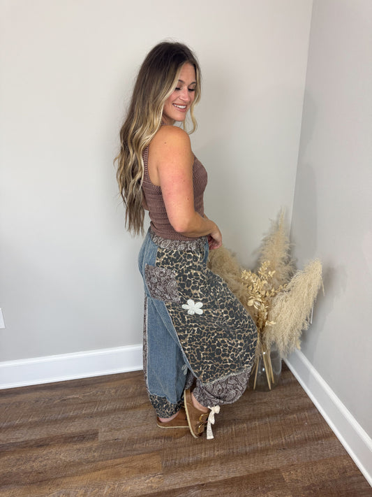 Everything Nice Contrast Pants | Blue