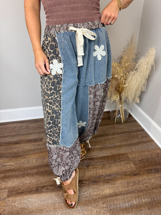 Everything Nice Contrast Pants | Blue