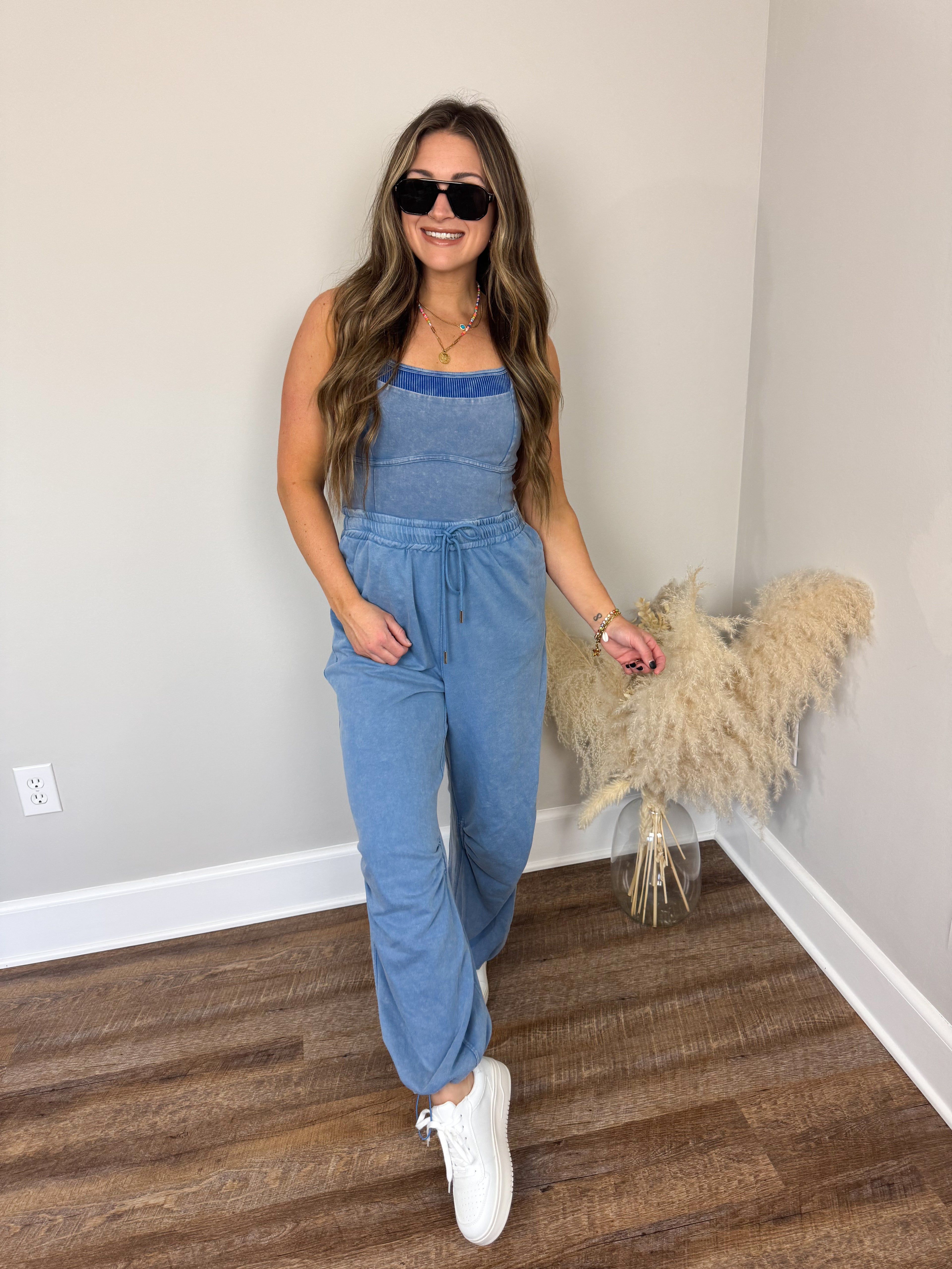 Palm Beach Jumpsuit | Denim FINAL SALE