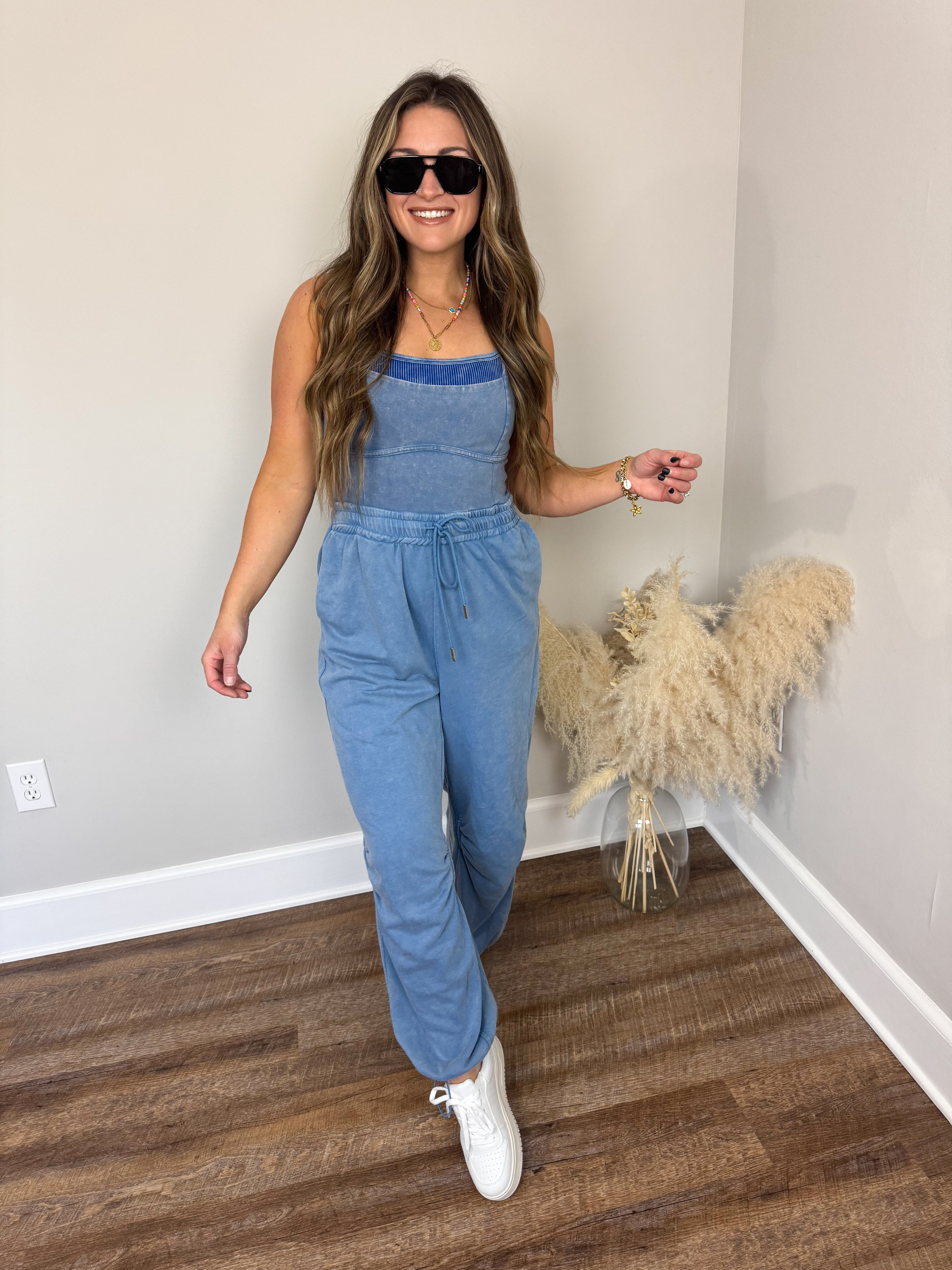 Palm Beach Jumpsuit | Denim FINAL SALE