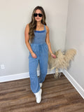 Palm Beach Jumpsuit | Denim FINAL SALE