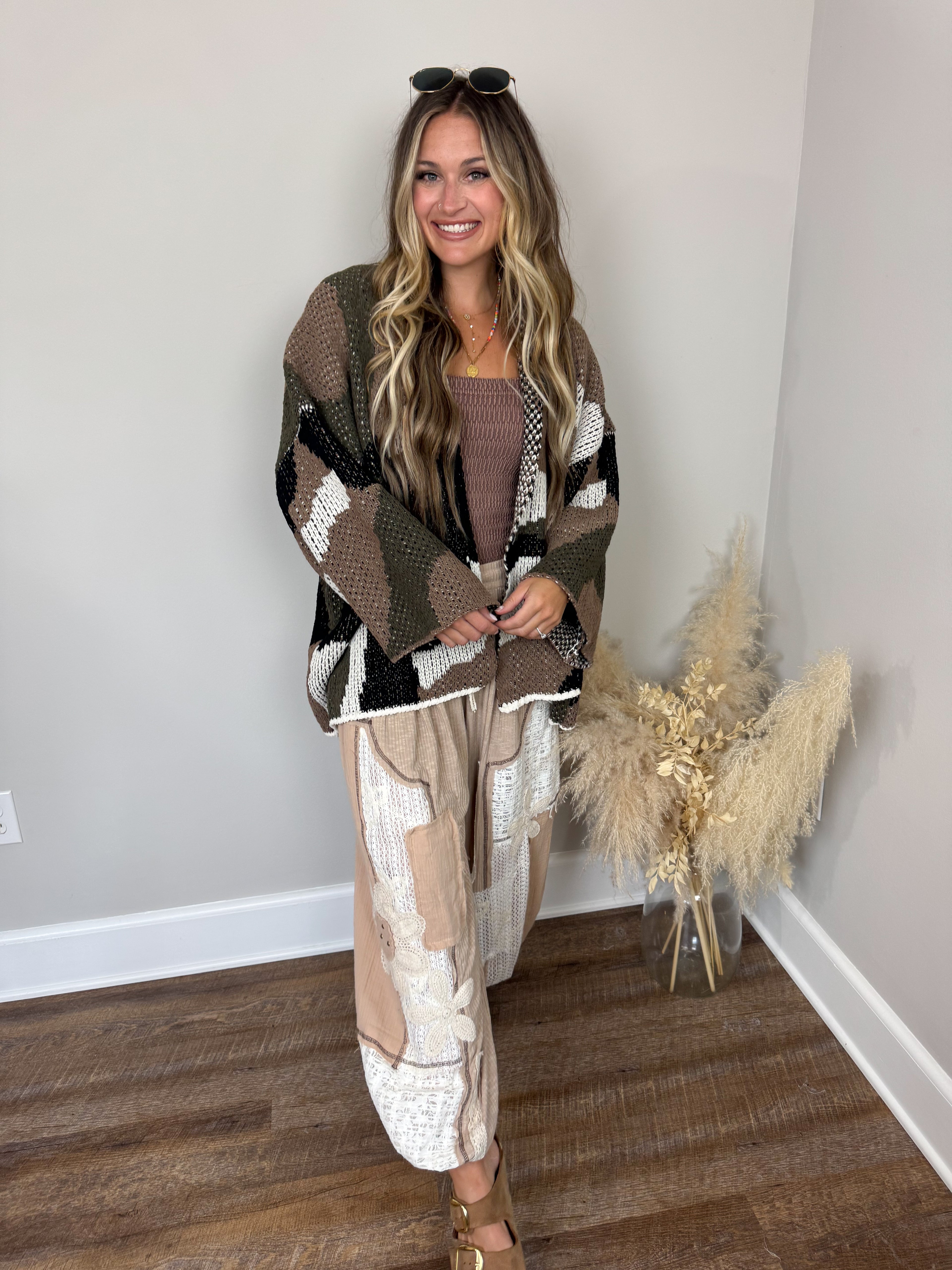 Hidden Haven Camo Cardigan FINAL SALE