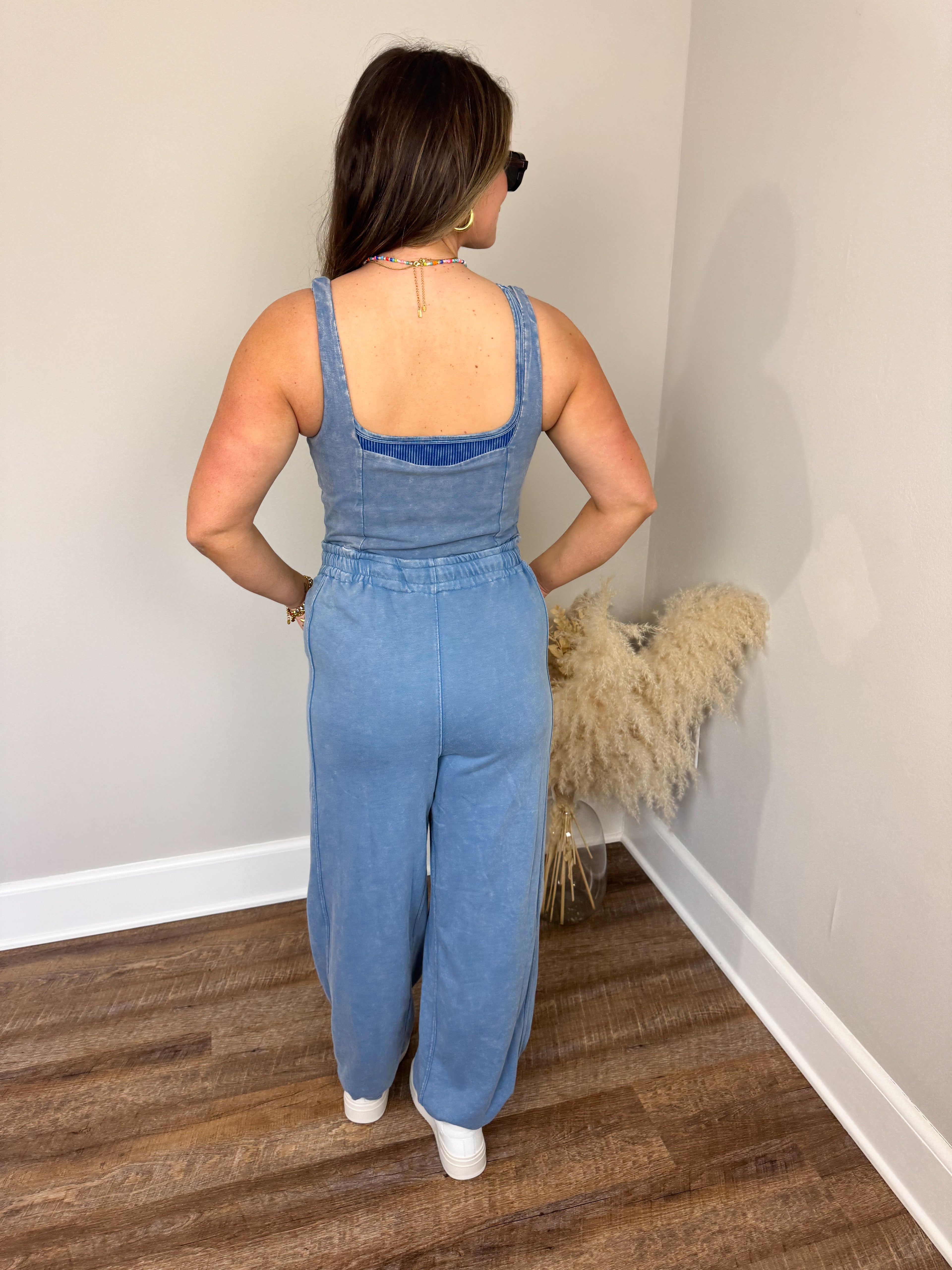 Palm Beach Jumpsuit | Denim FINAL SALE