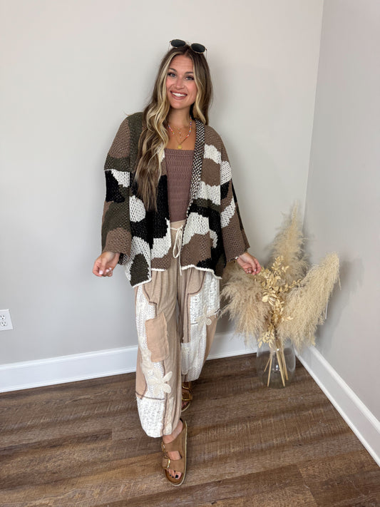 Hidden Haven Camo Cardigan
