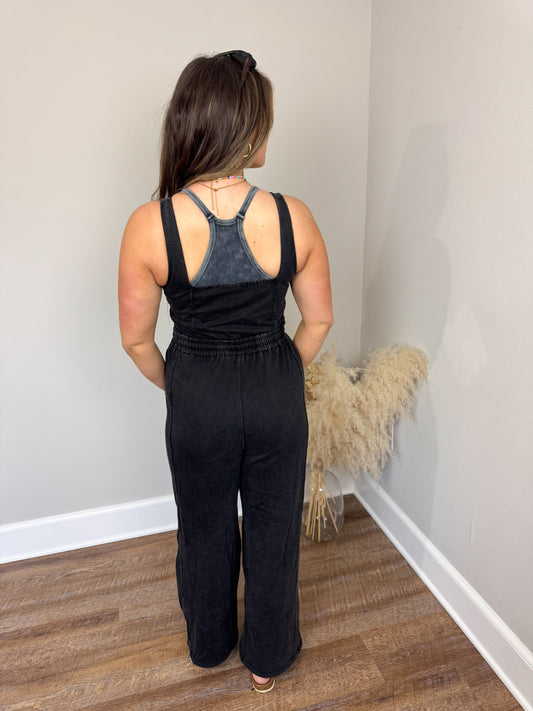Palm Beach Jumpsuit | Ash Black