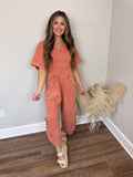 Estate V-Neck Jumpsuit | Spice FINAL SALE