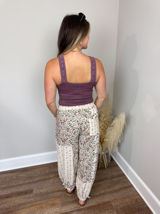 Meadow Daze Seamless Top | Eggplant