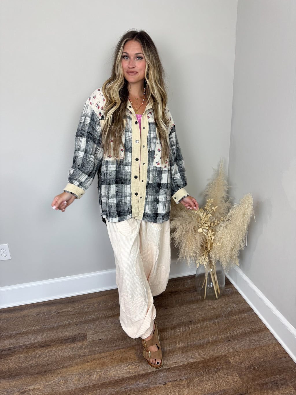 Dominion Plaid Top FINAL SALE
