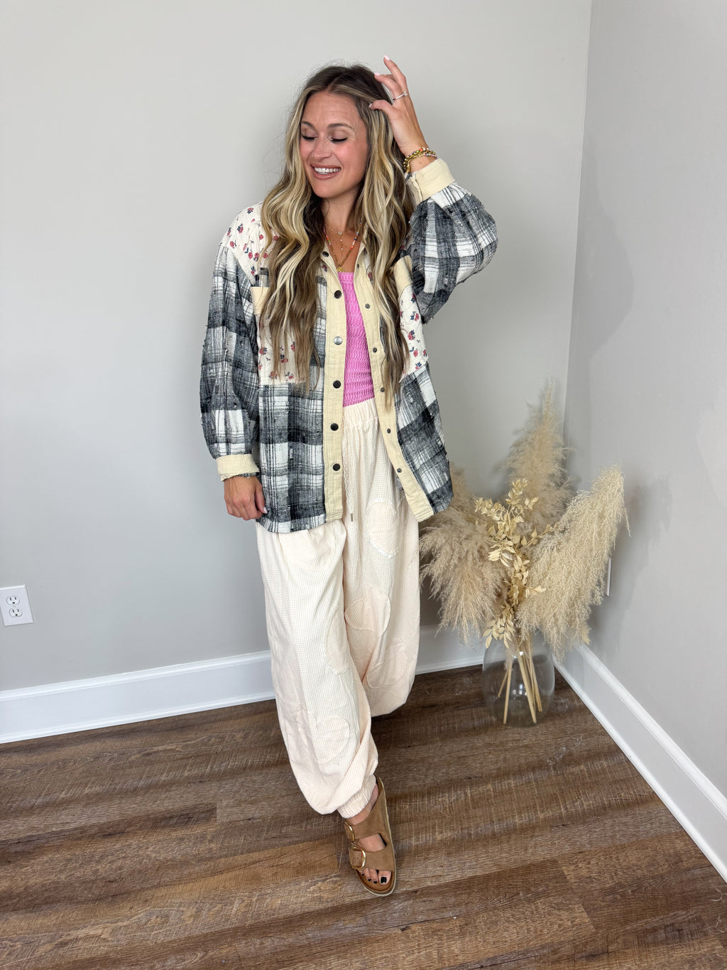 Dominion Plaid Top FINAL SALE
